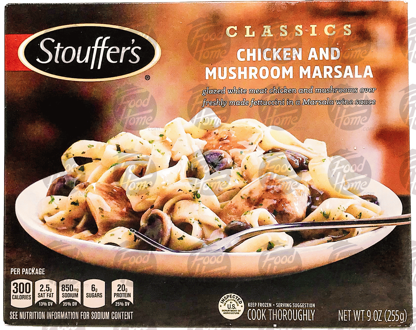 Stouffer's Classic Dinners  chicken and msuhroom marsala, 1 frozen box Full-Size Picture